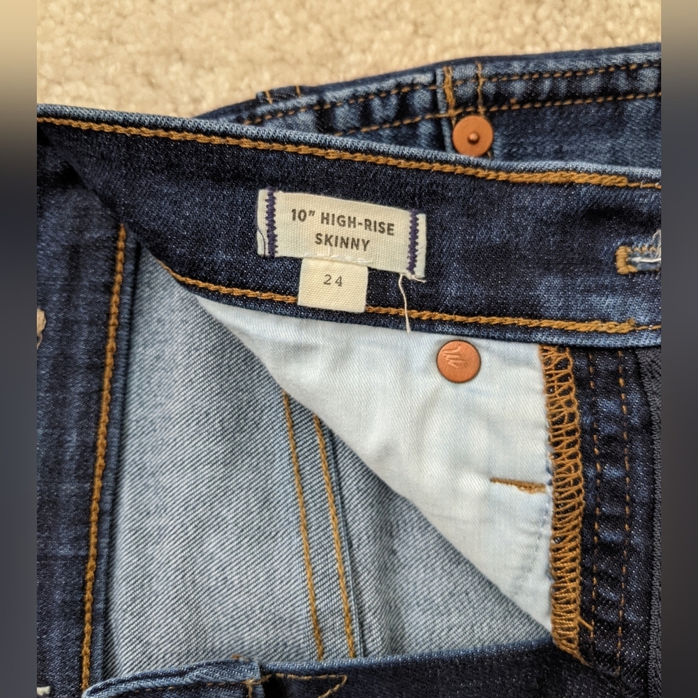 Madewell skinny blue jeans 24 waist - Picture 4 of 10
